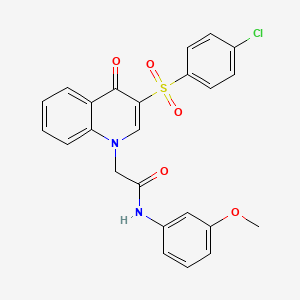 2-(3-((4-chlorophenyl)sulfonyl)-4-oxoquinolin-1(4H)-yl)-N-(3-methoxyphenyl)acetamide