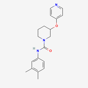 N-(3,4-dimethylphenyl)-3-(pyridin-4-yloxy)piperidine-1-carboxamide
