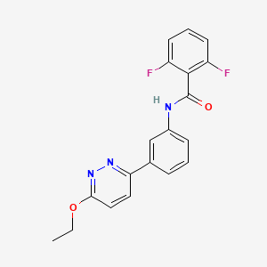 molecular formula C19H15F2N3O2 B2890535 N-(3-(6-ethoxypyridazin-3-yl)phenyl)-2,6-difluorobenzamide CAS No. 899986-55-1