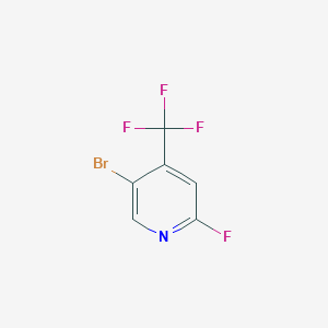 molecular formula C6H2BrF4N B2890575 5-溴-2-氟-4-(三氟甲基)吡啶 CAS No. 1610027-90-1