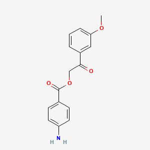molecular formula C16H15NO4 B2890587 2-(3-Methoxyphenyl)-2-oxoethyl 4-aminobenzoate CAS No. 899014-74-5