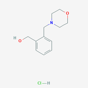 molecular formula C12H18ClNO2 B2890594 (2-(Morpholinomethyl)phenyl)methanol hydrochloride CAS No. 91563-82-5