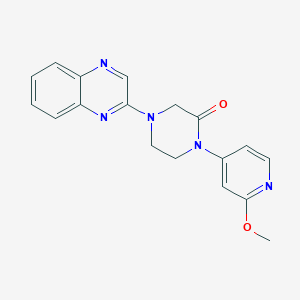 molecular formula C18H17N5O2 B2890620 1-(2-Methoxypyridin-4-yl)-4-quinoxalin-2-ylpiperazin-2-one CAS No. 2380088-66-2
