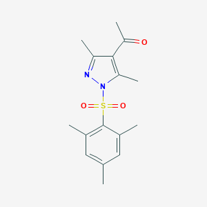 molecular formula C16H20N2O3S B289063 1-[1-(mesitylsulfonyl)-3,5-dimethyl-1H-pyrazol-4-yl]ethanone 