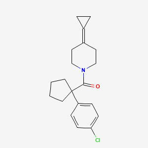 (1-(4-Chlorophenyl)cyclopentyl)(4-cyclopropylidenepiperidin-1-yl)methanone