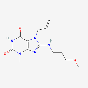 7-allyl-8-((3-methoxypropyl)amino)-3-methyl-1H-purine-2,6(3H,7H)-dione