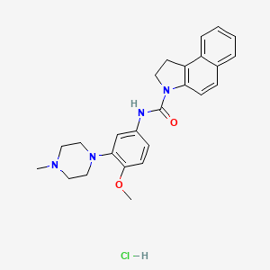 molecular formula C25H29ClN4O2 B2890660 S 32212 hydrochloride CAS No. 79990-15-1; 847871-78-7
