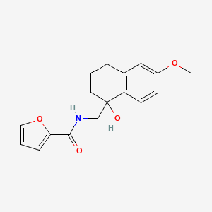 molecular formula C17H19NO4 B2890671 N-((1-hydroxy-6-methoxy-1,2,3,4-tetrahydronaphthalen-1-yl)methyl)furan-2-carboxamide CAS No. 2034530-83-9