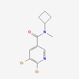 molecular formula C11H12Br2N2O B2890678 5,6-dibromo-N-cyclobutyl-N-methylpyridine-3-carboxamide CAS No. 1870005-88-1