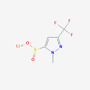 Lithium(1+) ion 1-methyl-3-(trifluoromethyl)-1h-pyrazole-5-sulfinate
