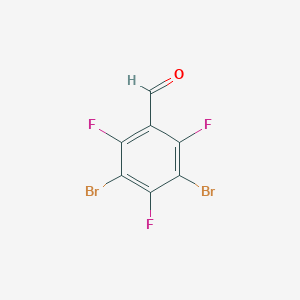 molecular formula C7HBr2F3O B2890714 3,5-Dibromo-2,4,6-trifluorobenzaldehyde CAS No. 2445794-55-6