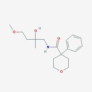 N-(2-hydroxy-4-methoxy-2-methylbutyl)-4-phenyltetrahydro-2H-pyran-4-carboxamide