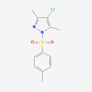 molecular formula C12H13ClN2O2S B289072 4-chloro-3,5-dimethyl-1-[(4-methylphenyl)sulfonyl]-1H-pyrazole 