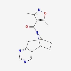 (3,5-dimethylisoxazol-4-yl)((5R,8S)-6,7,8,9-tetrahydro-5H-5,8-epiminocyclohepta[d]pyrimidin-10-yl)methanone