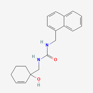 3-[(1-Hydroxycyclohex-2-en-1-yl)methyl]-1-[(naphthalen-1-yl)methyl]urea