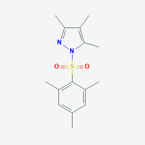 molecular formula C15H20N2O2S B289074 1-(mesitylsulfonyl)-3,4,5-trimethyl-1H-pyrazole 