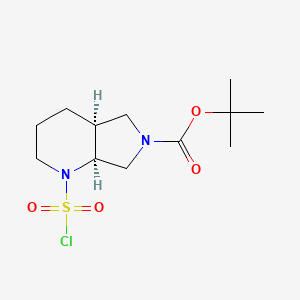 tert-butyl (4aS,7aS)-1-(chlorosulfonyl)-octahydro-1H-pyrrolo[3,4-b]pyridine-6-carboxylate