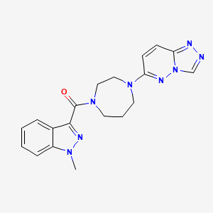 (1-Methylindazol-3-yl)-[4-([1,2,4]triazolo[4,3-b]pyridazin-6-yl)-1,4-diazepan-1-yl]methanone