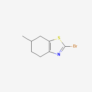 molecular formula C8H10BrNS B2890771 2-Bromo-6-methyl-4,5,6,7-tetrahydro-1,3-benzothiazole CAS No. 1245128-31-7