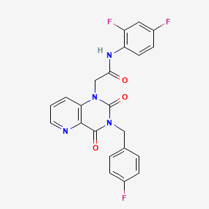 N-(2,4-difluorophenyl)-2-(3-(4-fluorobenzyl)-2,4-dioxo-3,4-dihydropyrido[3,2-d]pyrimidin-1(2H)-yl)acetamide