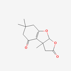 molecular formula C13H16O4 B2890783 3a,6,6-三甲基-3a,6,7,8a-四氢呋喃[2,3-b][1]苯并呋喃-2,4(3H,5H)-二酮 CAS No. 866157-76-8