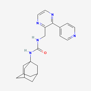 molecular formula C21H25N5O B2890786 1-(Adamantan-1-yl)-3-{[3-(pyridin-4-yl)pyrazin-2-yl]methyl}urea CAS No. 2210053-89-5