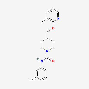 N-(3-Methylphenyl)-4-[(3-methylpyridin-2-yl)oxymethyl]piperidine-1-carboxamide