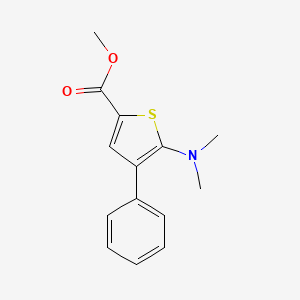 molecular formula C14H15NO2S B2890805 Methyl 5-(dimethylamino)-4-phenylthiophene-2-carboxylate CAS No. 185851-98-3