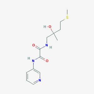 molecular formula C13H19N3O3S B2890814 N1-(2-hydroxy-2-methyl-4-(methylthio)butyl)-N2-(pyridin-3-yl)oxalamide CAS No. 1396888-98-4
