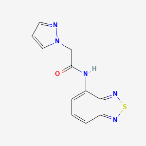 N-(benzo[c][1,2,5]thiadiazol-4-yl)-2-(1H-pyrazol-1-yl)acetamide