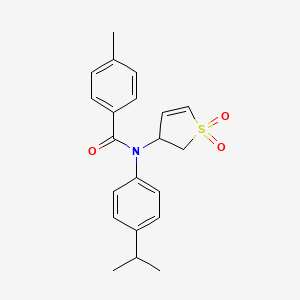 N-(1,1-dioxido-2,3-dihydrothiophen-3-yl)-N-(4-isopropylphenyl)-4-methylbenzamide