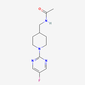 N-((1-(5-fluoropyrimidin-2-yl)piperidin-4-yl)methyl)acetamide