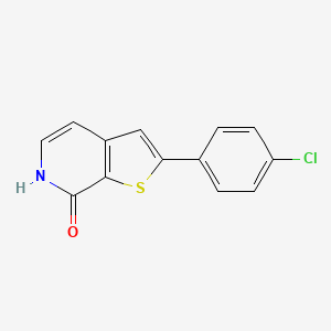 molecular formula C13H8ClNOS B2890836 2-(4-chlorophenyl)-6H-thieno[2,3-c]pyridine-7-one CAS No. 960289-27-4