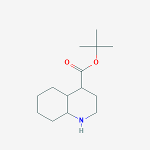 molecular formula C14H25NO2 B2890851 Tert-butyl 1,2,3,4,4a,5,6,7,8,8a-decahydroquinoline-4-carboxylate CAS No. 2248272-11-7