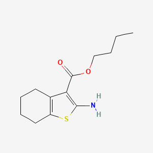 molecular formula C13H19NO2S B2890855 Butyl 2-amino-4,5,6,7-tetrahydro-1-benzothiophene-3-carboxylate CAS No. 184174-83-2