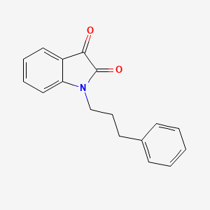 molecular formula C17H15NO2 B2890863 1-(3-苯丙基)-1H-吲哚-2,3-二酮 CAS No. 404006-85-5