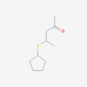 molecular formula C10H18OS B2890868 4-(环戊基硫烷基)戊烷-2-酮 CAS No. 1343957-86-7