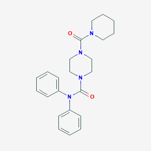 molecular formula C23H28N4O2 B289088 N,N-diphenyl-4-(1-piperidinylcarbonyl)-1-piperazinecarboxamide 