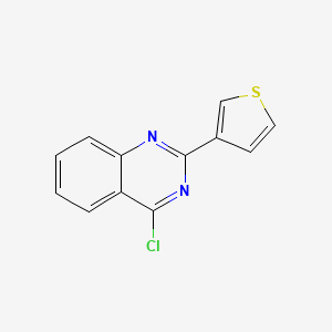 molecular formula C12H7ClN2S B2890899 4-氯-2-噻吩-3-基喹唑啉 CAS No. 924068-56-4