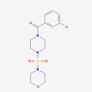 molecular formula C15H20BrN3O4S B289090 4-{[4-(3-Bromobenzoyl)-1-piperazinyl]sulfonyl}morpholine 