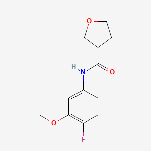 N-(4-Fluoro-3-methoxyphenyl)oxolane-3-carboxamide