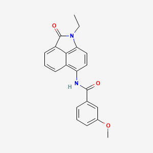 molecular formula C21H18N2O3 B2890923 N-(1-ethyl-2-oxo-1,2-dihydrobenzo[cd]indol-6-yl)-3-methoxybenzamide CAS No. 307509-48-4
