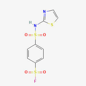 molecular formula C9H7FN2O4S3 B2890929 4-(1,3-噻唑-2-基磺酰胺基)苯磺酰氟 CAS No. 1607299-37-5
