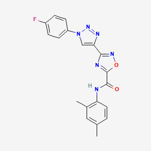 molecular formula C19H15FN6O2 B2890956 N~5~-(2,4-二甲苯基)-3-[1-(4-氟苯基)-1H-1,2,3-三唑-4-基]-1,2,4-恶二唑-5-甲酰胺 CAS No. 1251676-09-1