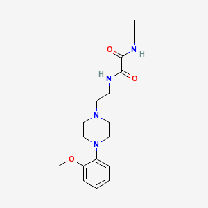molecular formula C19H30N4O3 B2890960 N1-(叔丁基)-N2-(2-(4-(2-甲氧基苯基)哌嗪-1-基)乙基)草酰胺 CAS No. 1049421-23-9