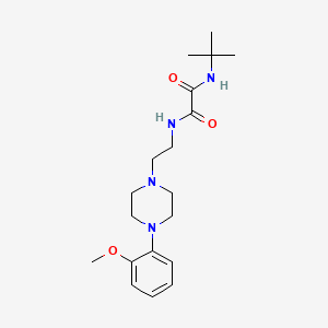 molecular formula C19H30N4O3 B2890960 N-tert-butyl-N'-{2-[4-(2-methoxyphenyl)piperazin-1-yl]ethyl}ethanediamide CAS No. 1049421-23-9