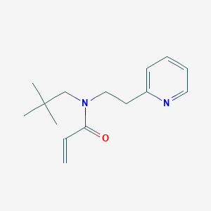 molecular formula C15H22N2O B2890961 N-(2,2-Dimethylpropyl)-N-(2-pyridin-2-ylethyl)prop-2-enamide CAS No. 2411224-65-0