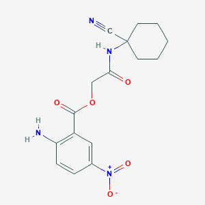 [2-[(1-Cyanocyclohexyl)amino]-2-oxoethyl] 2-amino-5-nitrobenzoate