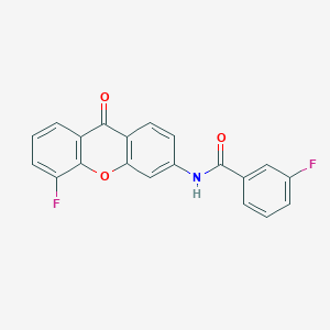 3-fluoro-N-(5-fluoro-9-oxo-9H-xanthen-3-yl)benzamide