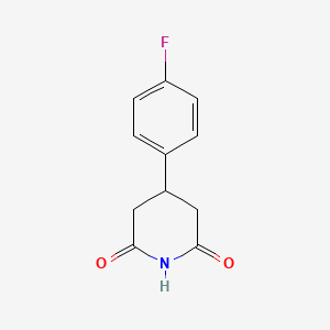 molecular formula C11H10FNO2 B2890969 4-(4-氟苯基)哌啶-2,6-二酮 CAS No. 163631-01-4